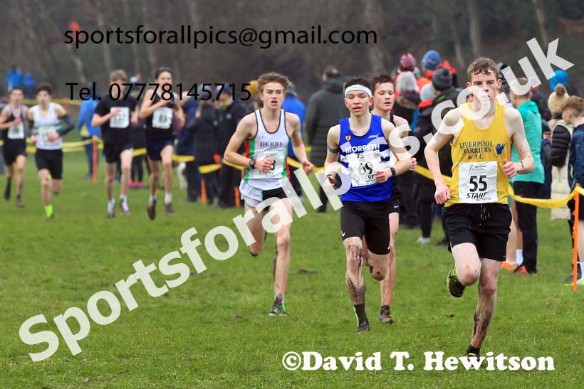 Mens Under-17s 2023 Northern Cross Country Champs., Witton Park, Blackburn. Photo: David T. Hewitson/Sports for All Pics